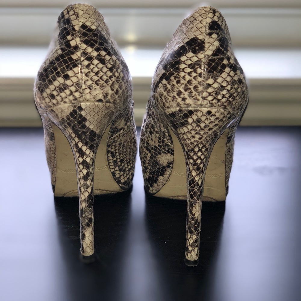 Enzo Angioloni Python Platform Heels - image 4